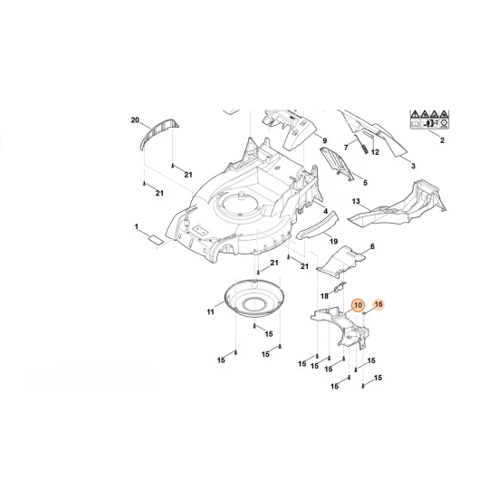 Stihl  Pokrywa 6374 780 2010